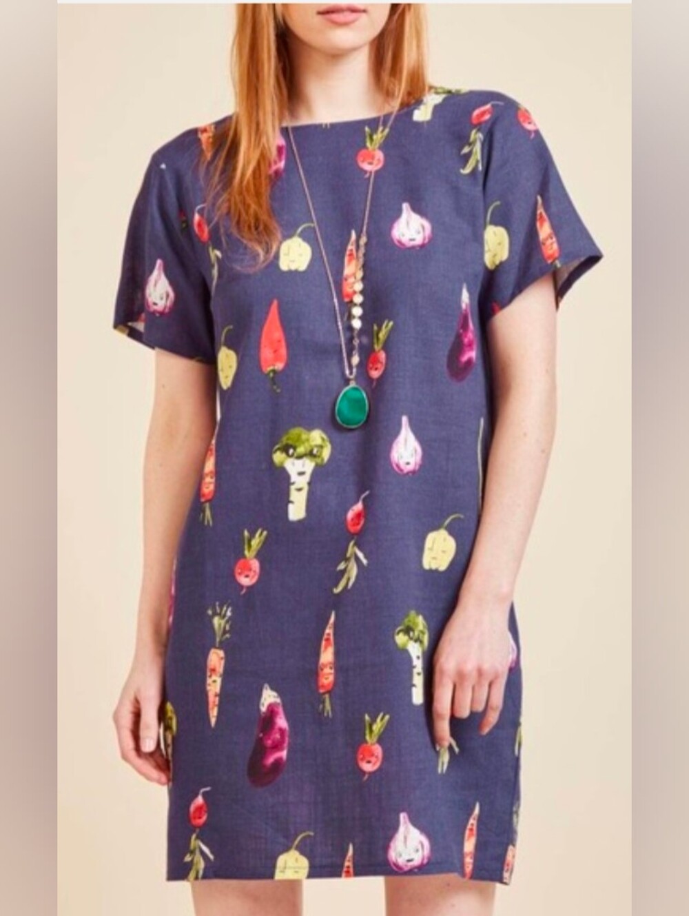 ModCloth PepaLoves Purple Love Your Veggies Shift Dress